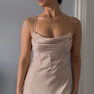 Elegant Cream Maxi dress